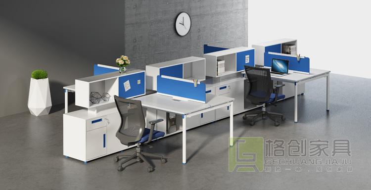 屏風(fēng)辦公桌效果圖